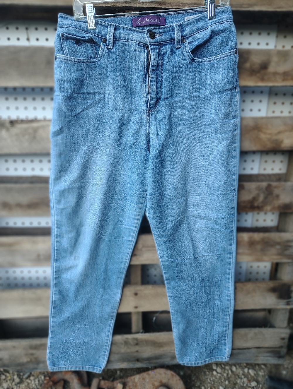 Gloria Vanderbilt Light Blue Straight Leg Jeans 12